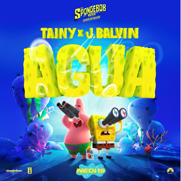 En este momento estás viendo EL GALARDONADO PRODUCTOR/ARTISTA TAINY Y LA SUPERESTRELLA J BALVIN LANZAN “AGUA” DEL SOUNDTRACK DE LA PRÓXIMA PELÍCULA ANIMADA  THE SPONGEBOB MOVIE