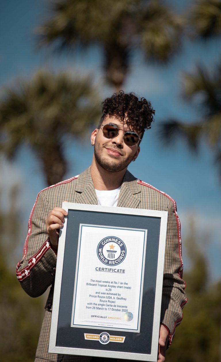 Lee más sobre el artículo PRINCE ROYCE ROMPE RÉCORD CON “CARITA DE INOCENTE” POR EL MAYOR NÚMERO DE SEMANAS EN EL #1 DEL LISTADO BILLBOARD TROPICAL AIRPLAY