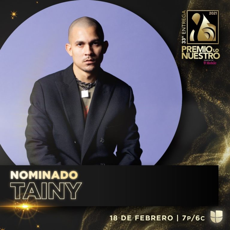 Lee más sobre el artículo TAINY EL ACLAMADO PRODUCTOR, ARTISTA Y VISIONARIO RECIBE NOMINACIÓN A PREMIO LO NUESTRO 2021