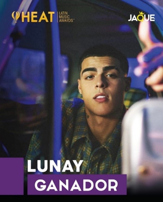 Lee más sobre el artículo LUNAY CONFIRMA SUS ÉXITOS MUSICALES CON IMPORTANTE GALARDÓN EN PREMIOS HEAT 2021