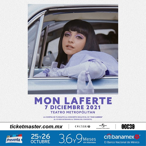 En este momento estás viendo MON LAFERTE ANUNCIA ÚNICA FECHA EN EL TEATRO METROPÓLITAN