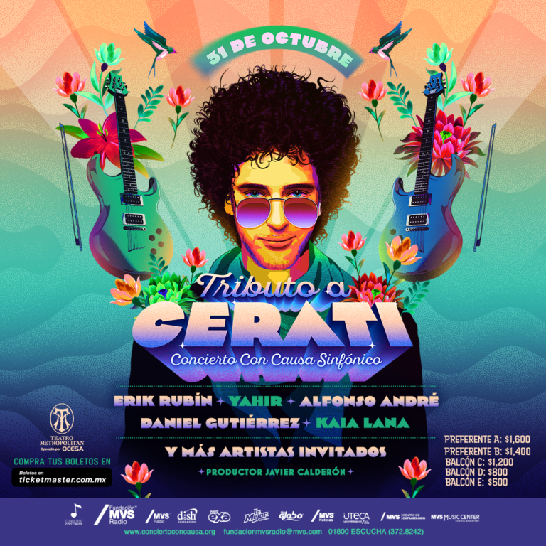 Lee más sobre el artículo Fundación MVS Radio presenta la 11ª edición del Concierto Con Causa: Sinfónico “Tributo a Cerati”